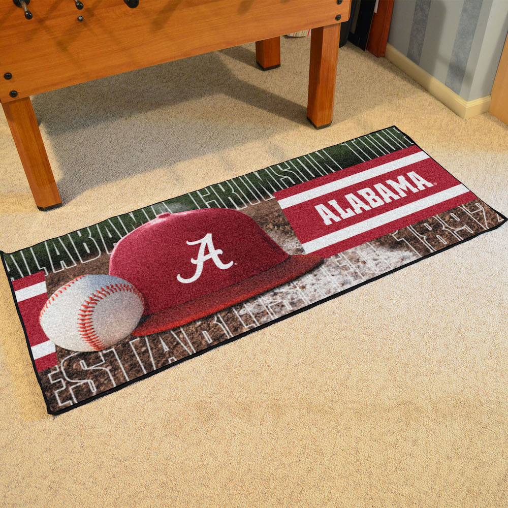 Alabama Crimson Tide 30 x 72 Baseball Carpet Runner