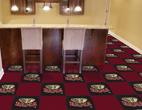 Alabama Crimson Tide Carpet Tiles 18x18 in.