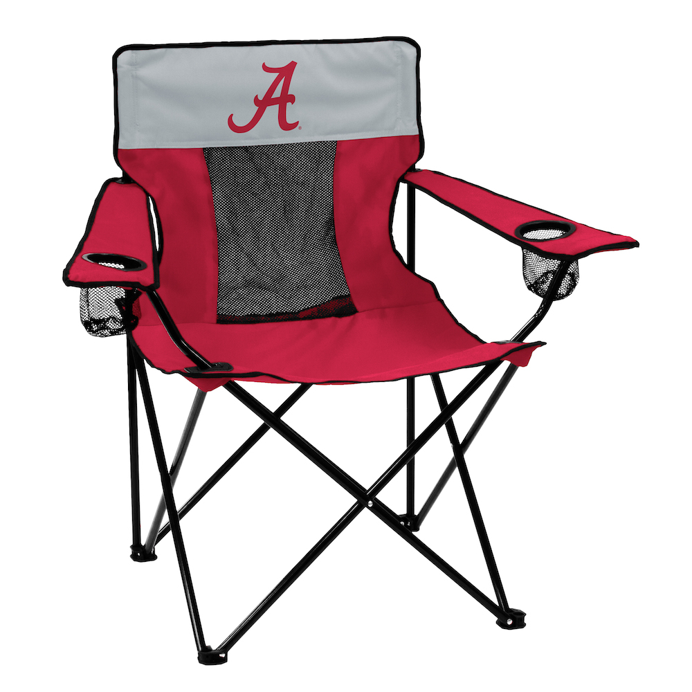Alabama Crimson Tide ELITE logo folding camp style chair