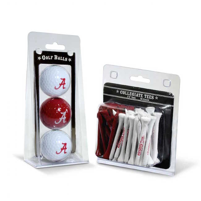 Alabama Crimson Tide 3 Ball Pack and 50 Tee Pack