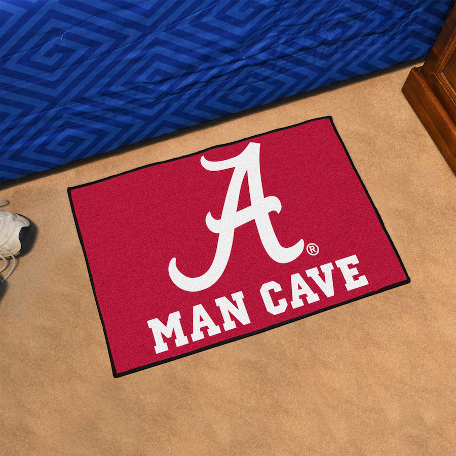 Alabama Crimson Tide MAN CAVE 20 x 30 STARTER Floor Mat