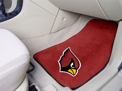 Arizona Cardinals Car Floor Mats 18 x 27 Carpeted-Pair