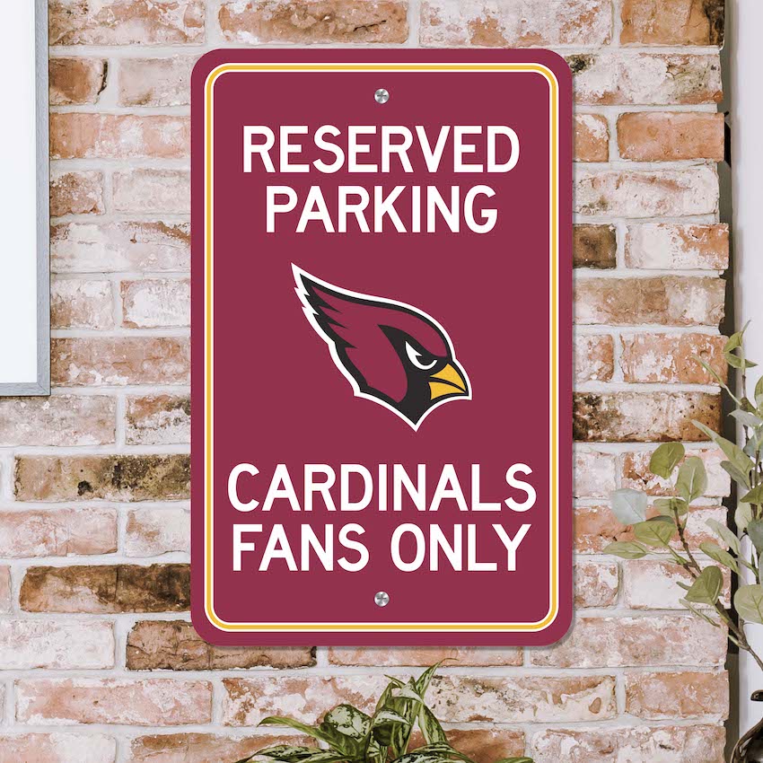 Arizona Cardinals RESERVED Parking Sign