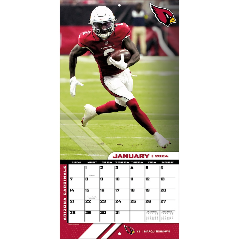 Arizona Cardinals 2019 NFL Mini Wall Calendar - Buy at KHC Sports