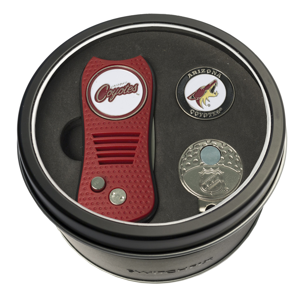 Arizona Coyotes Switchblade Divot Tool Cap Clip and Ball Marker Gift Pack