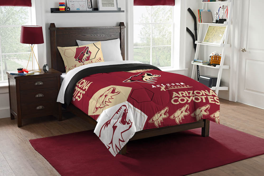 Arizona Coyotes Twin Comforter Set with Sham