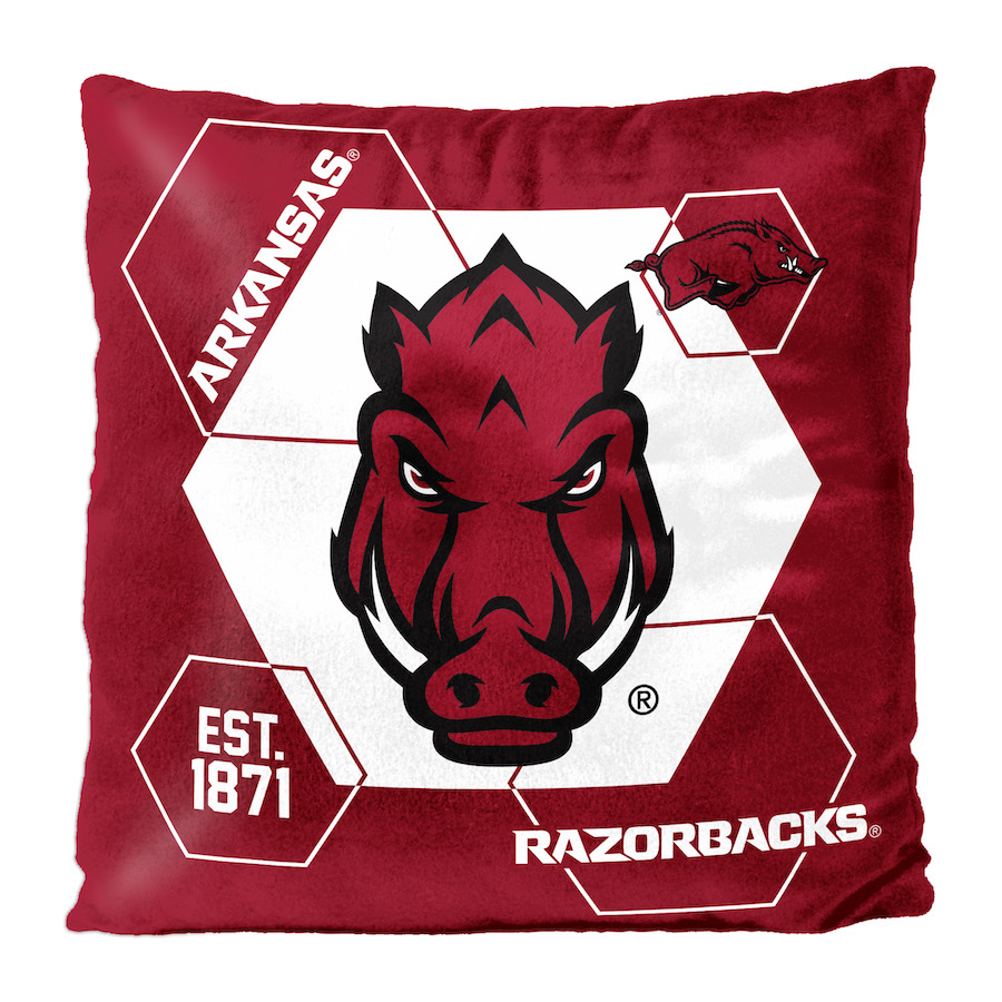 Arkansas Razorbacks Velvet REVERSE Pillow
