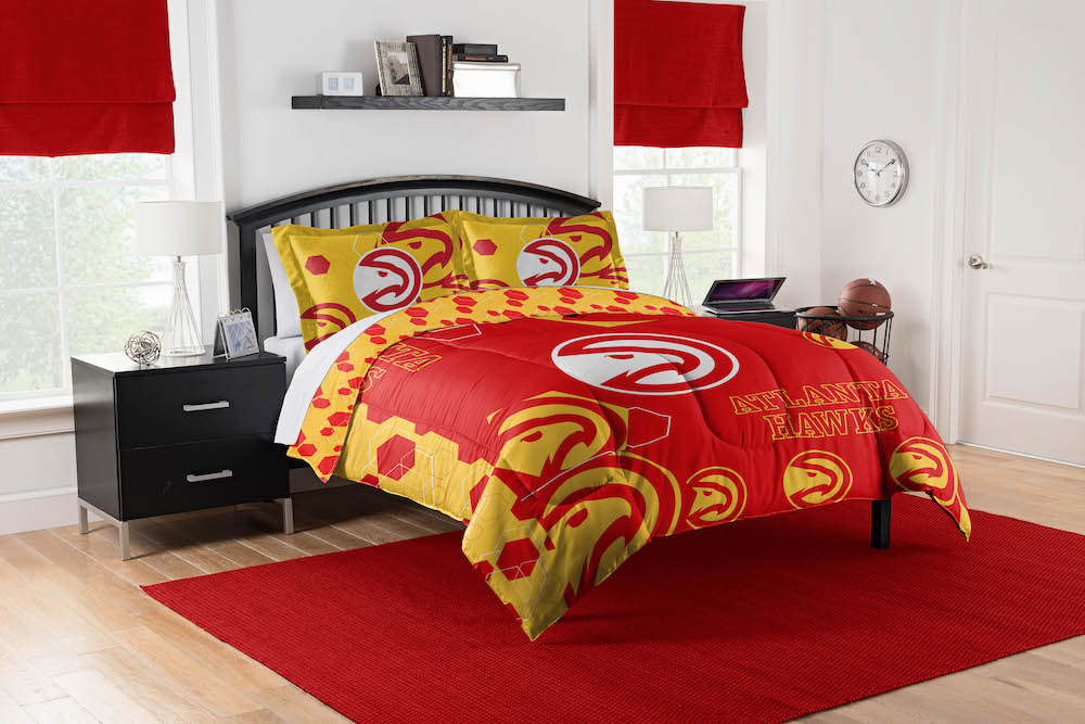 Atlanta Hawks QUEEN/FULL size Comforter and 2 Shams