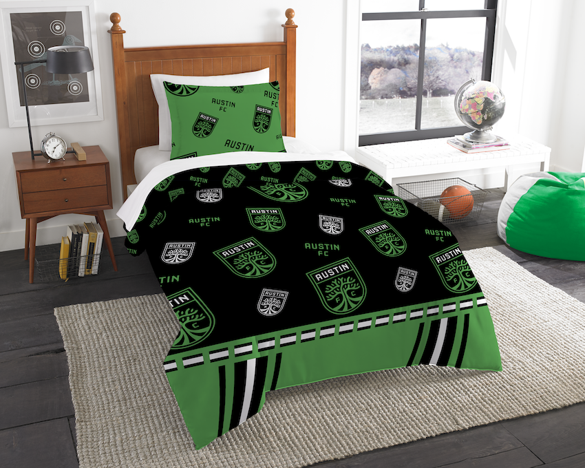 Austin FC Twin Comforter Set with Sham