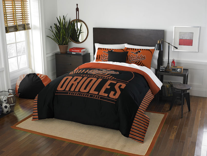 Baltimore Orioles QUEEN/FULL size Comforter and 2 Shams