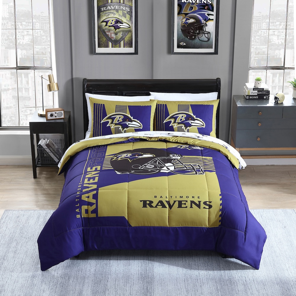 Baltimore Ravens FULL Bed in a Bag Set