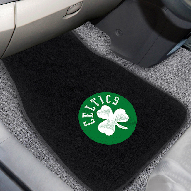 Boston Celtics Car Floor Mats 17 x 26 Embroidered Pair