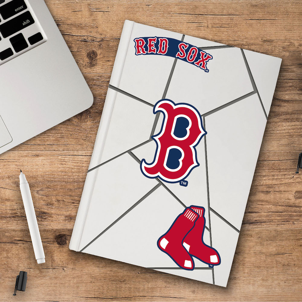 Boston Red Sox Team Logo Decal 3 Pack
