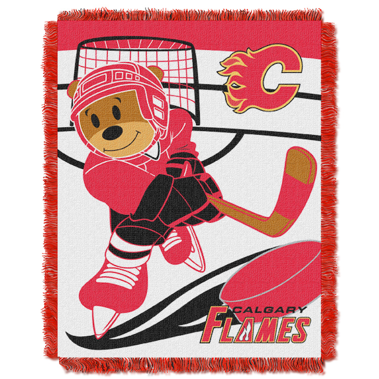Calgary Flames Woven Baby Blanket 36 x 48