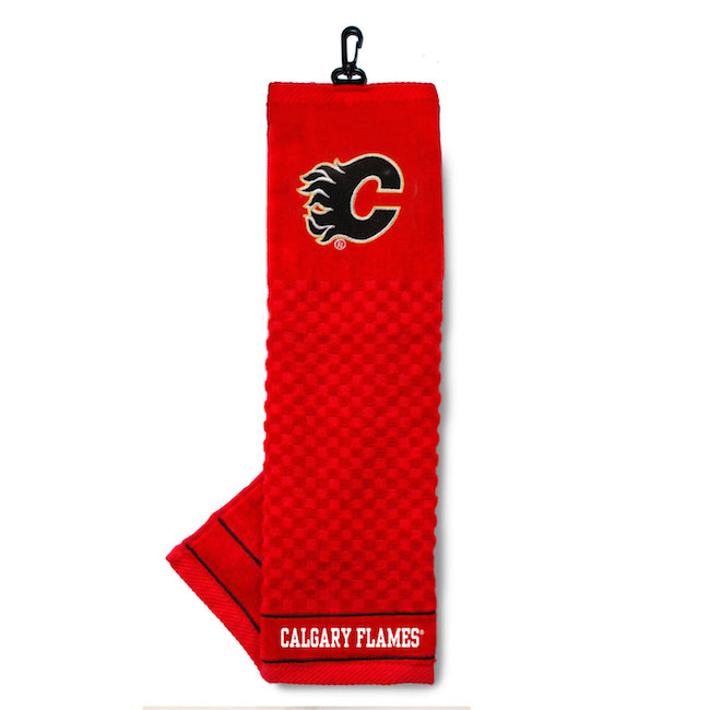 Calgary Flames Embroidered Golf Towel