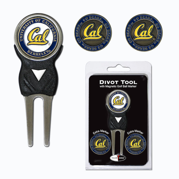 California Golden Bears 3 Marker Signature Divot Tool Pack