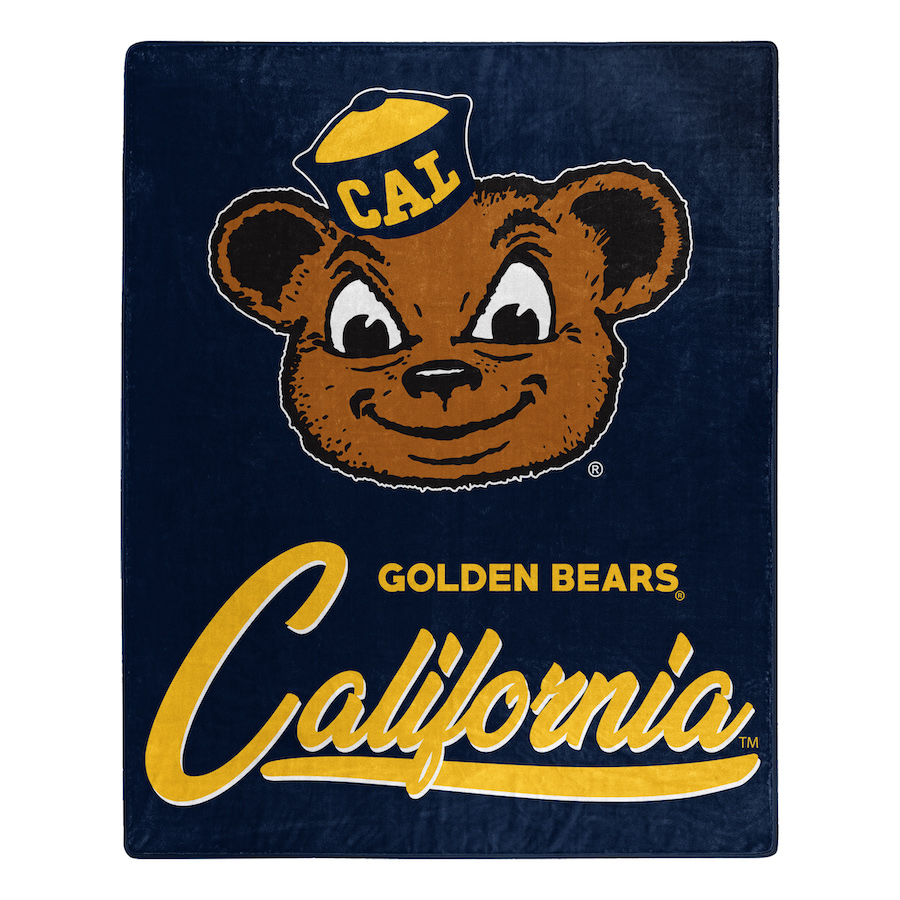 California Golden Bears Plush Fleece Raschel Blanket 50 x 60