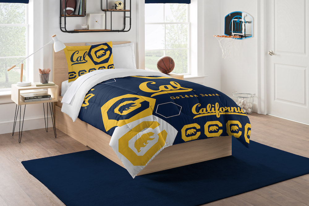 California Golden Bears Twin Comforter Set with Sham