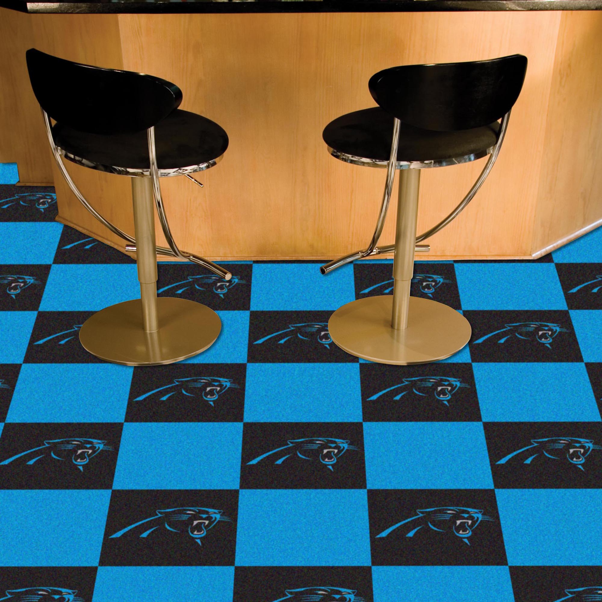 Carolina Panthers Carpet Tiles 18x18 in.