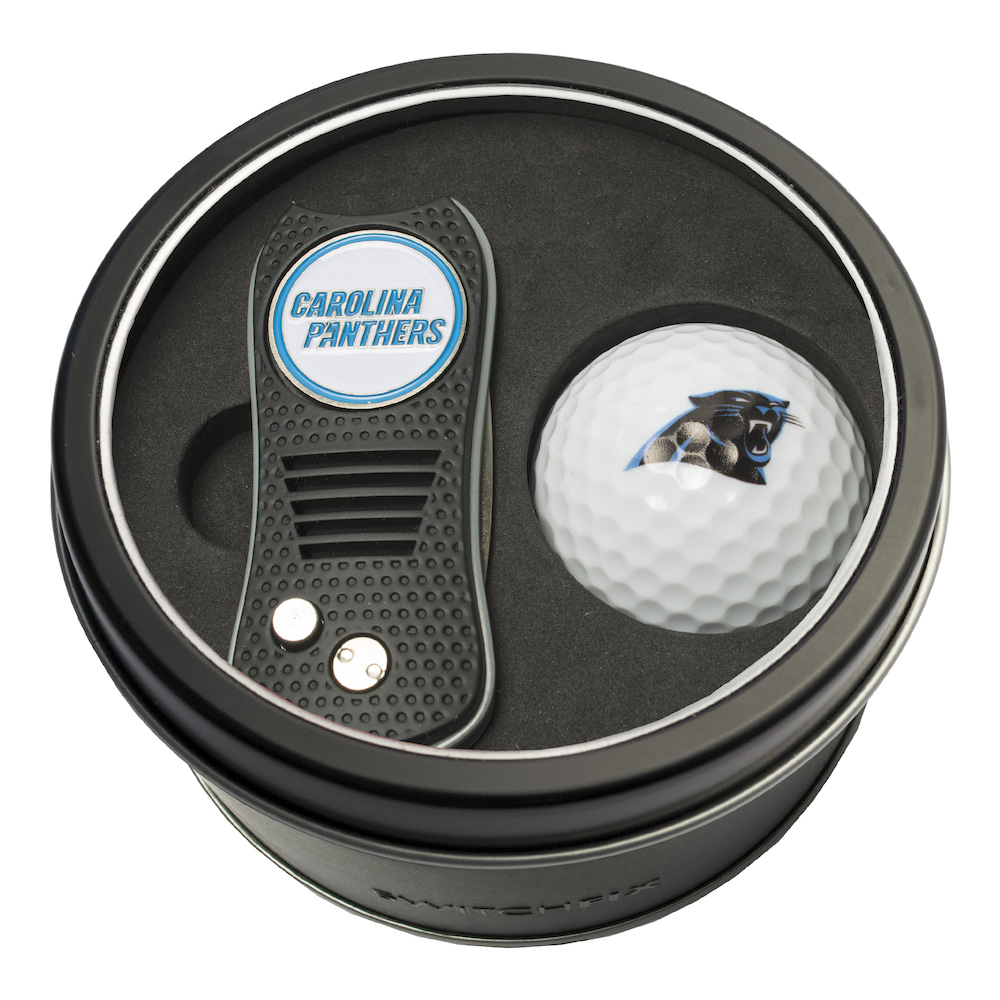 Carolina Panthers Switchblade Divot Tool and Golf Ball Gift Pack
