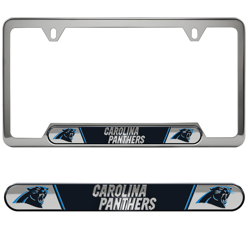 Carolina Panthers Embossed License Plate Frame