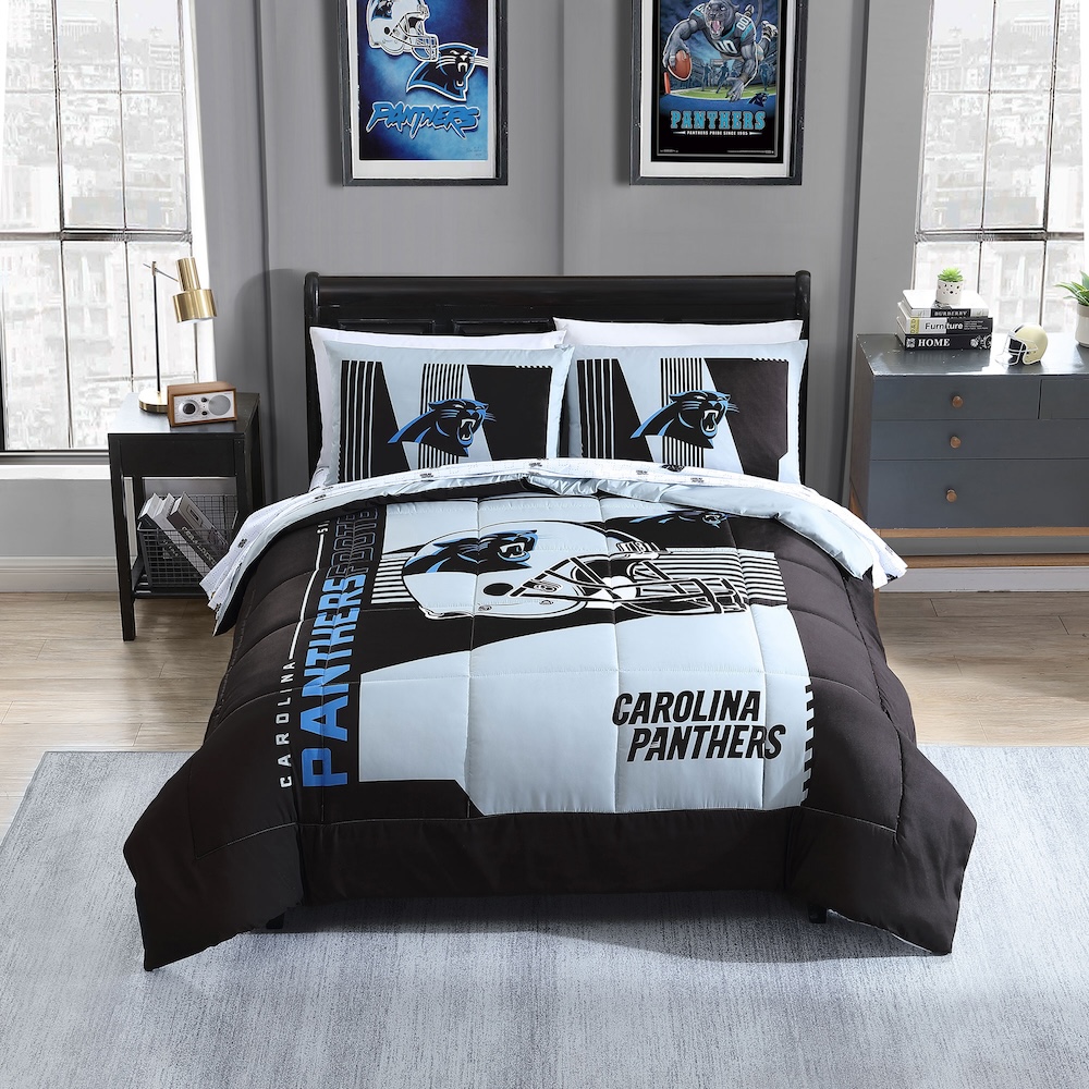 Carolina Panthers FULL Bed in a Bag Set