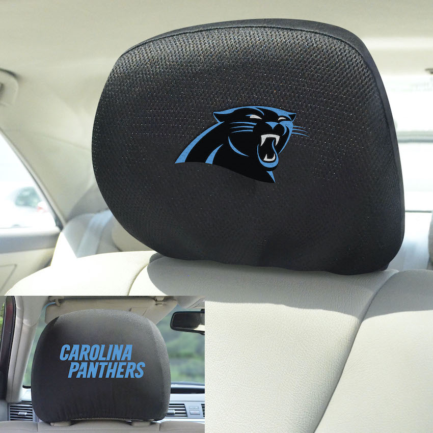 Carolina Panthers Head Rest Covers