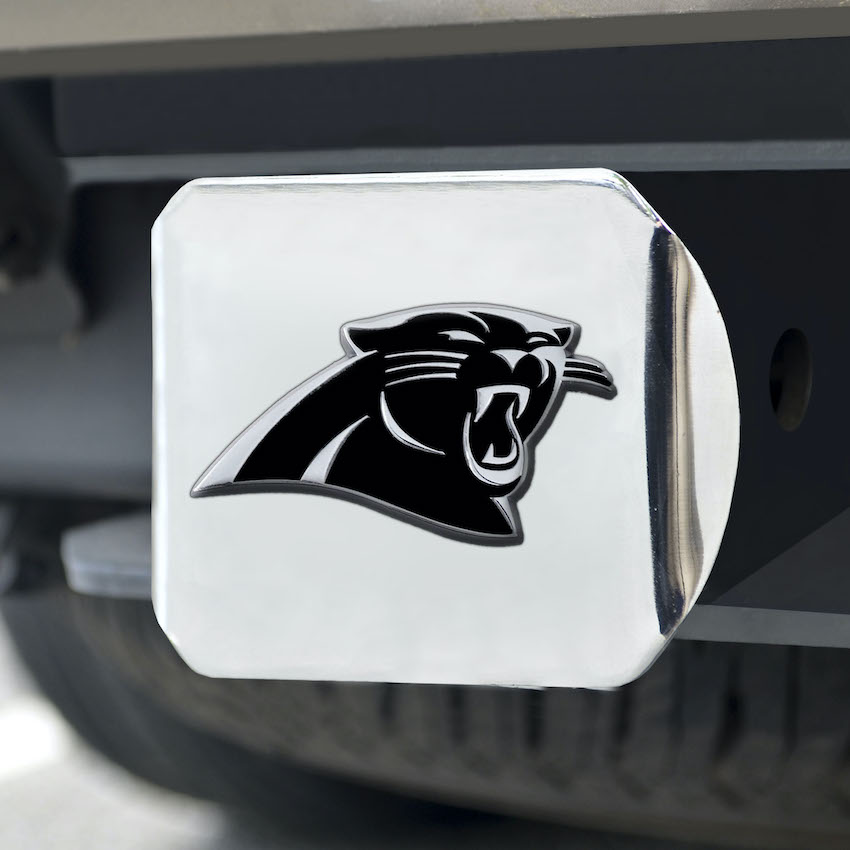 Carolina Panthers Chrome Trailer Hitch Cover