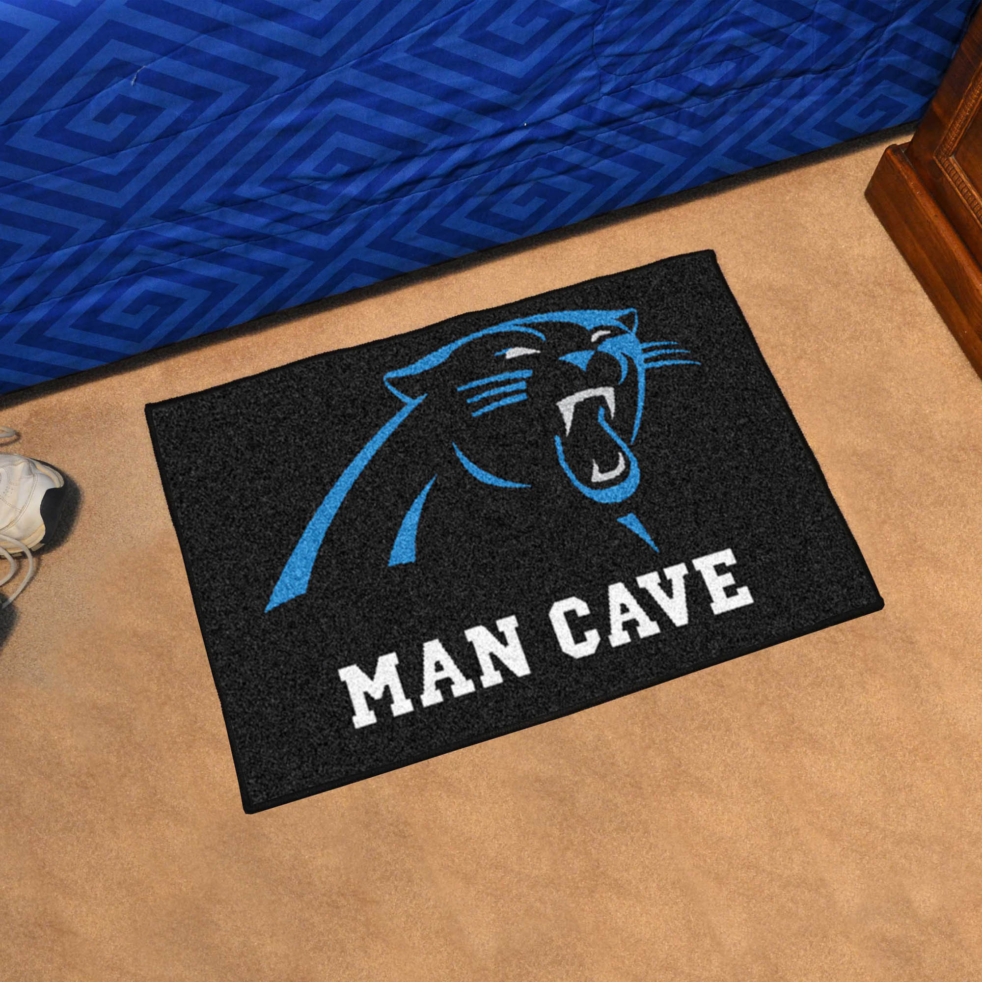 Carolina Panthers MAN CAVE 20 x 30 STARTER Floor Mat