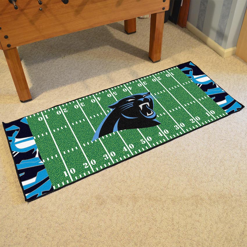 Carolina Panthers 30 x 72 Quick Snap Football Field Carpet Runner