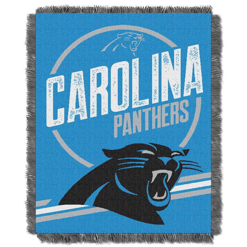 Carolina Panthers Double Play Tapestry Blanket 48 x 60