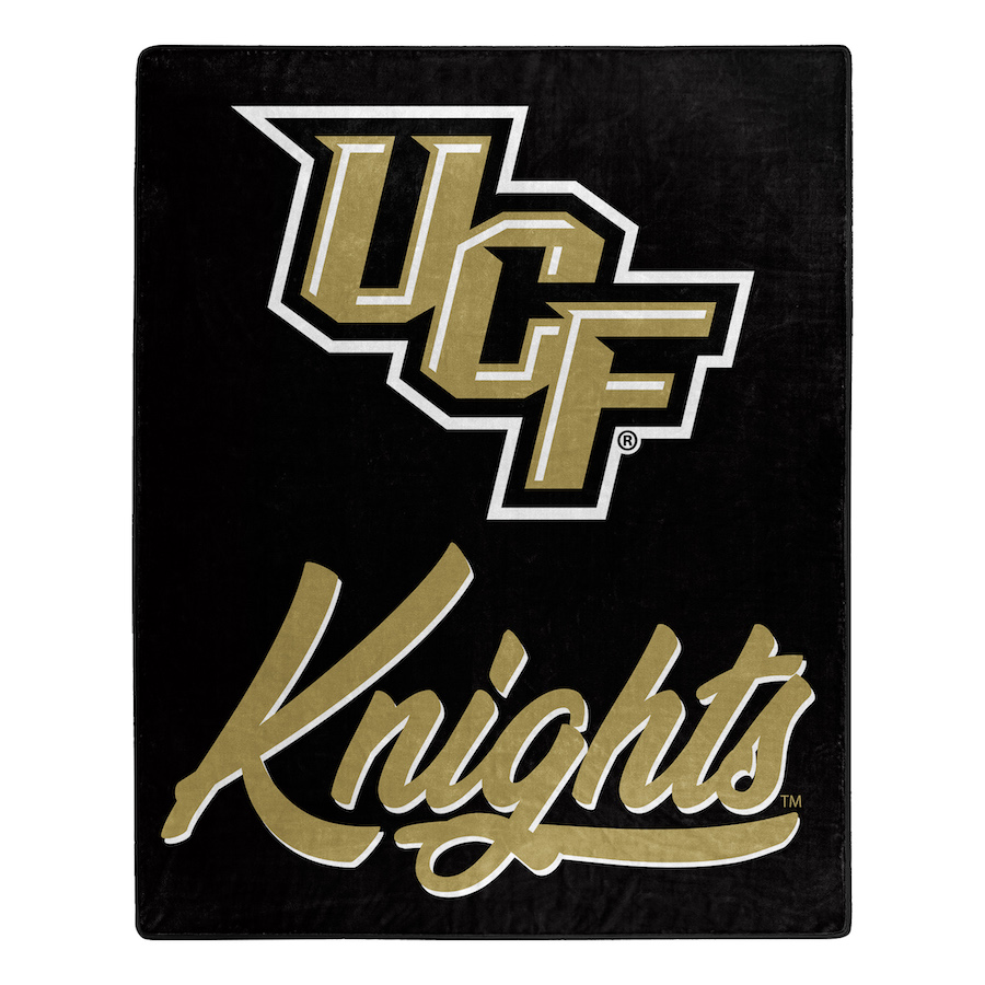 Central Florida Knights Plush Fleece Raschel Blanket 50 x 60
