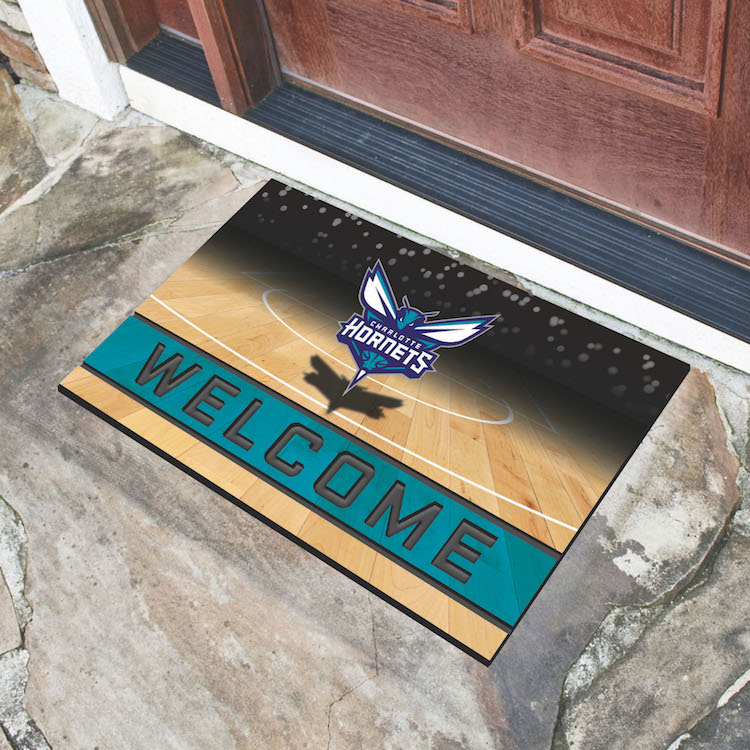 Charlotte Hornets Recycled Crumb Rubber Door Mat