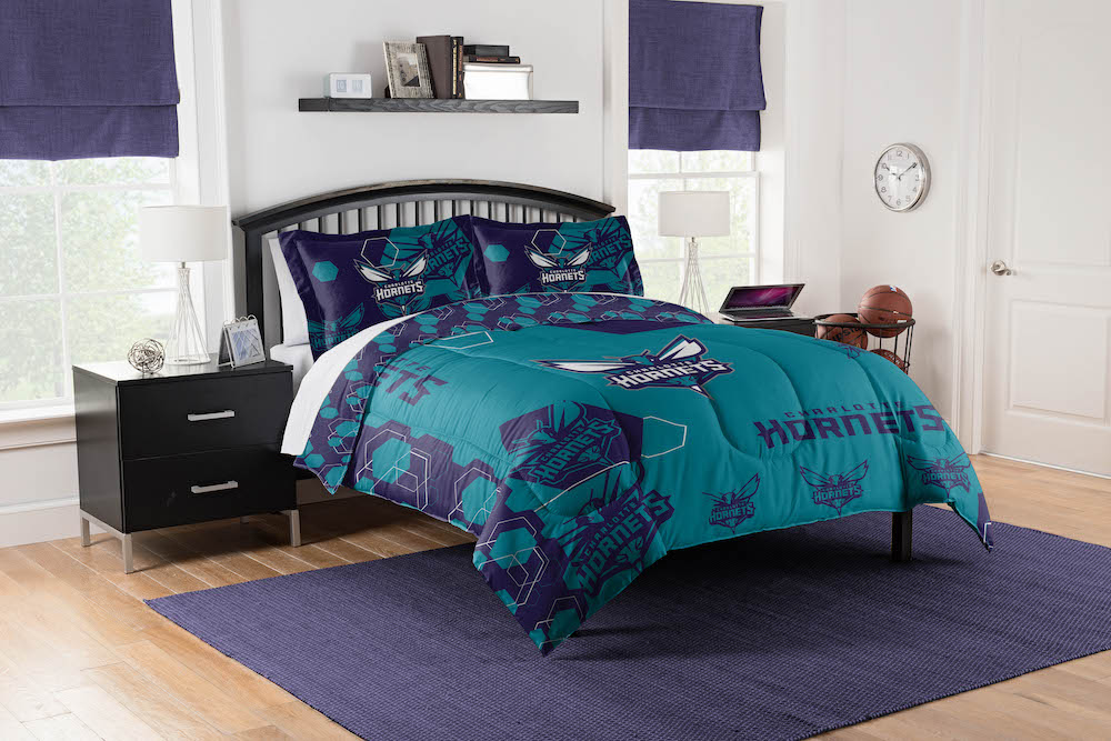 Charlotte Hornets QUEEN/FULL size Comforter and 2 Shams