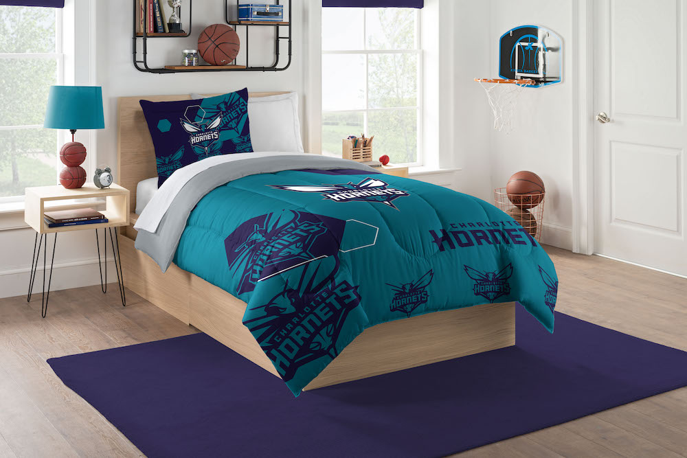 Charlotte Hornets Twin Comforter Set with Sham