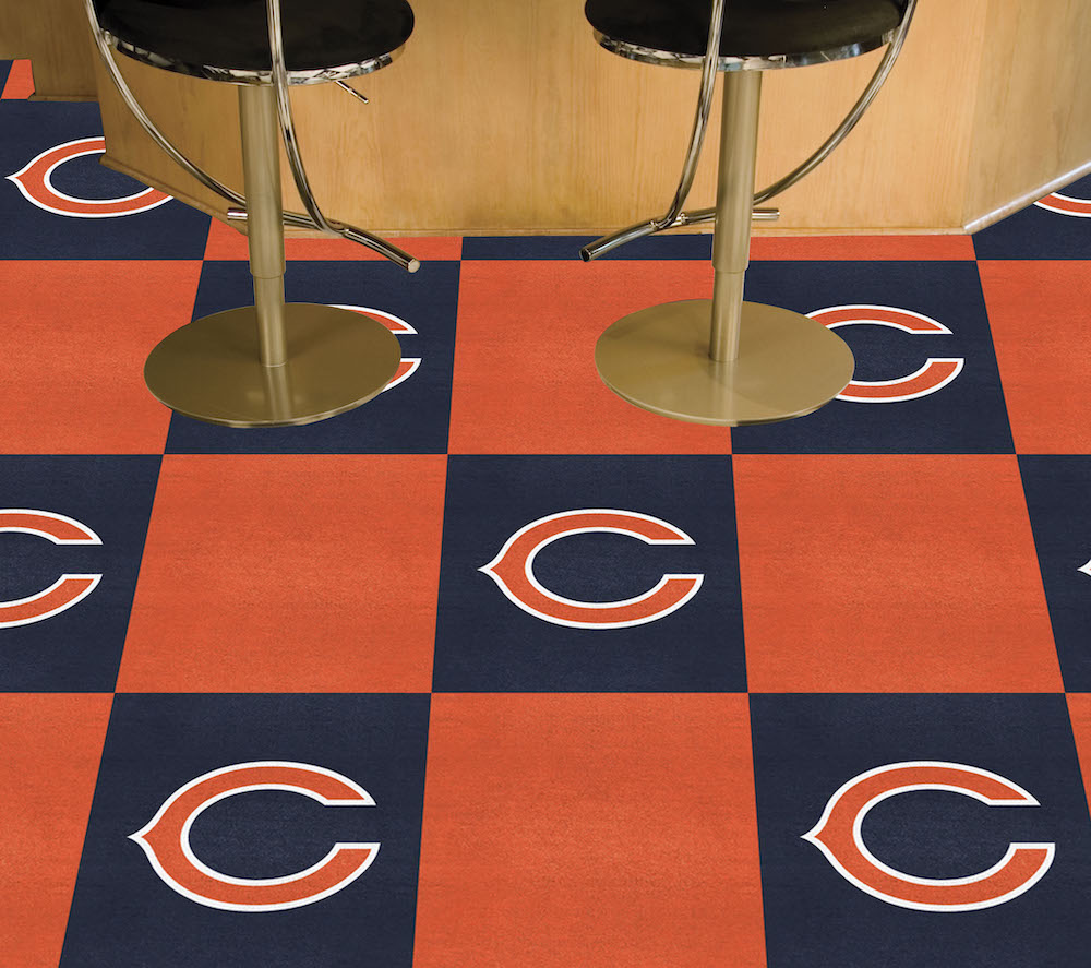 Chicago Bears Carpet Tiles 18x18 in.