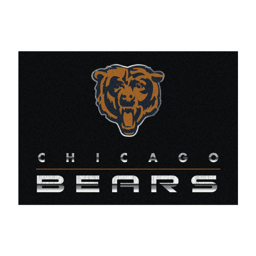 Chicago Bears 4 X 6 CHROME Rug