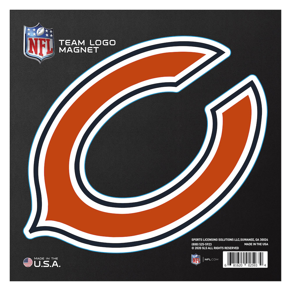 Chicago Bears Large Team Logo Magnet - Indoor Outdoor