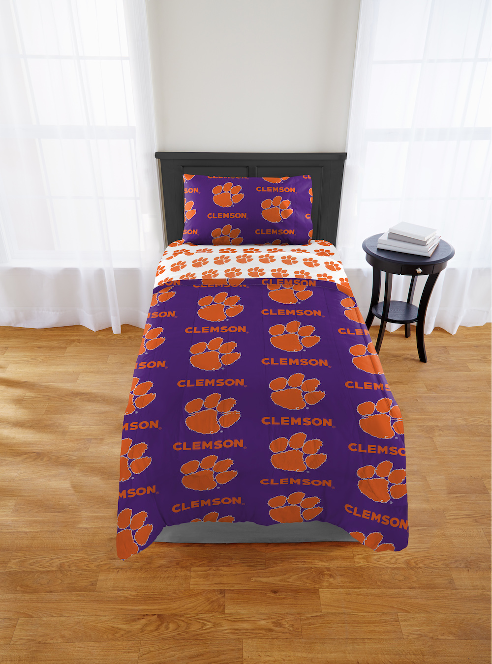 Clemson Tigers TWIN Bed in a Bag Set