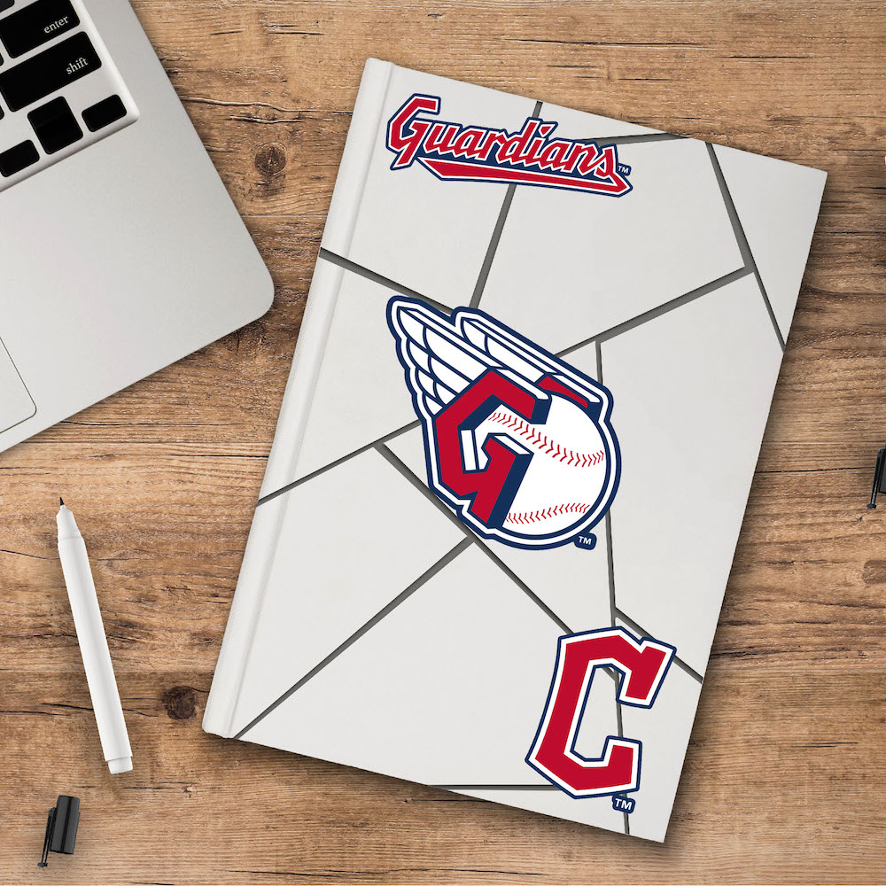 Cleveland Guardians Team Logo Decal 3 Pack
