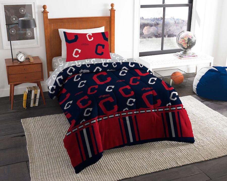 Cleveland Indians TWIN Bed in a Bag Set