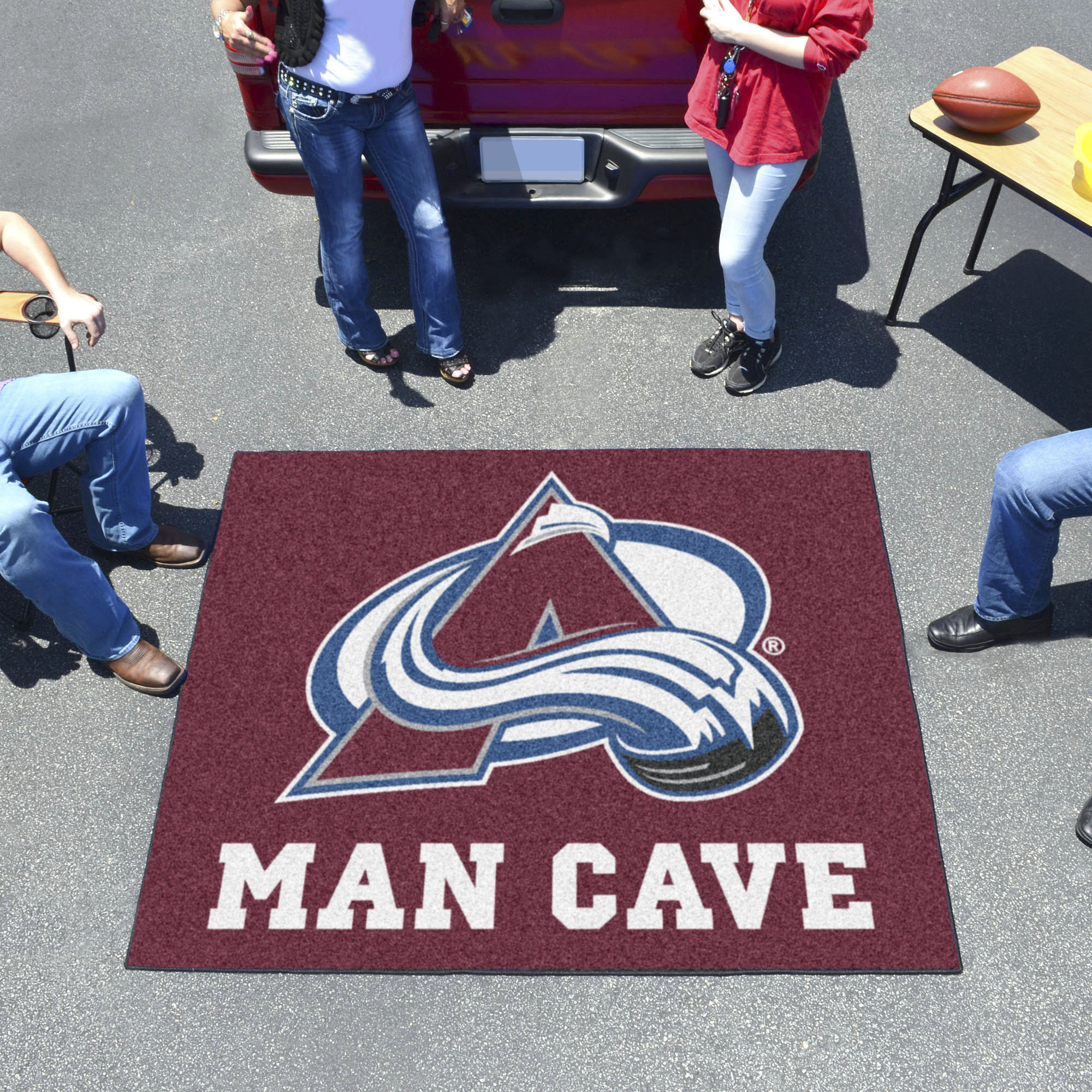 Colorado Avalanche MAN CAVE TAILGATER 60 x 72 Rug