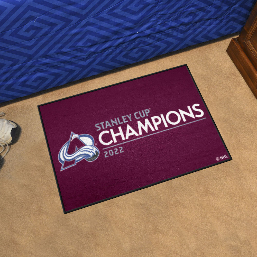 Colorado Avalanche Stanley Cup Champions 20 x 30 STARTER Floor Mat