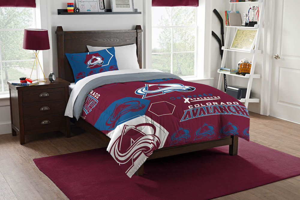 Colorado Avalanche Twin Comforter Set with Sham