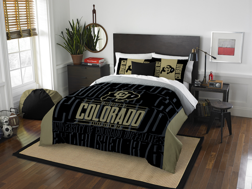 Colorado Buffaloes QUEEN/FULL size Comforter and 2 Shams