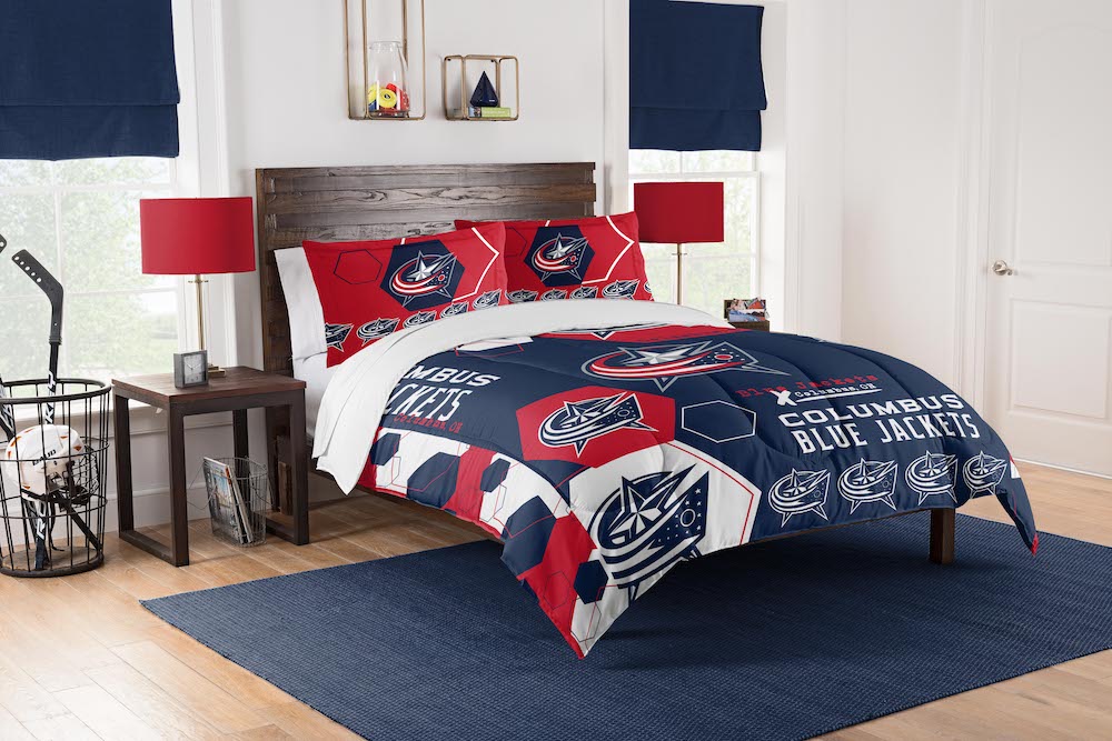 Columbus Blue Jackets QUEEN/FULL size Comforter and 2 Shams