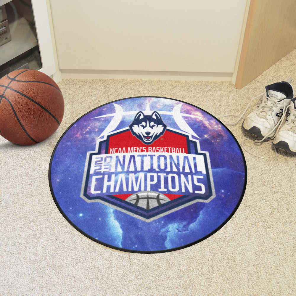 Connecticut Huskies 2023 NCAA Champs Basketball Mat