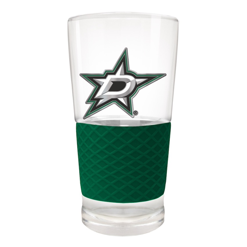 Dallas Stars 22 oz Pilsner Glass with Silicone Grip