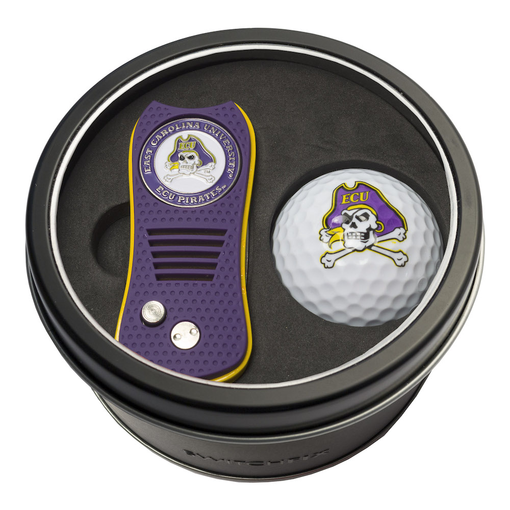 East Carolina Pirates Switchblade Divot Tool and Golf Ball Gift Pack