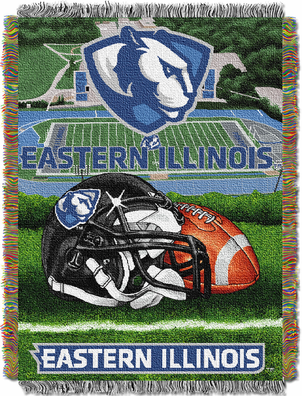 Eastern Illinois Panthers Home Field Advantage Series Tapestry Blanket 48 x 60